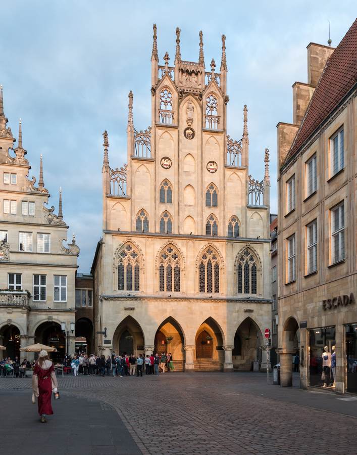 The Historic City Hall of Münster, Germany, city of the 2026 Westphalian Peace Prize