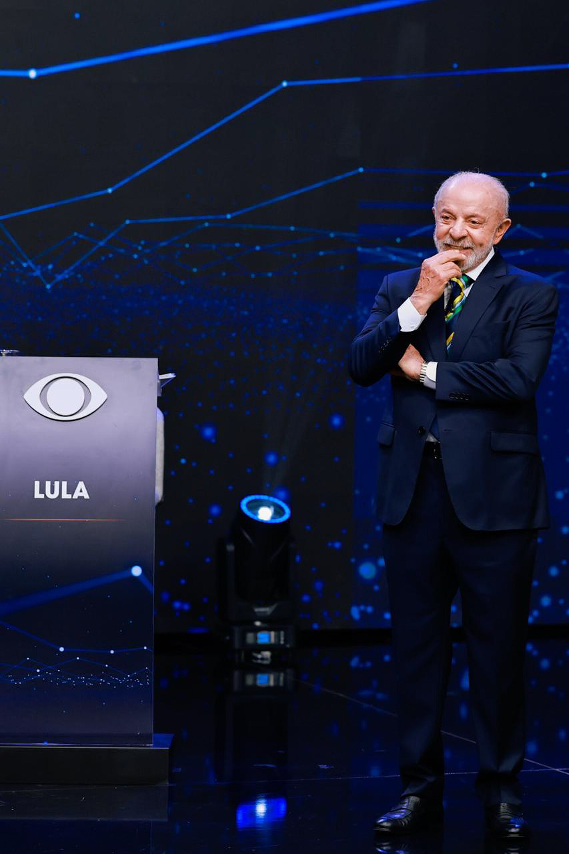 Brazil presidential runoff results — President Luiz Inácio Lula da Silva at the Band television debate in São Paulo on October 18, 2026