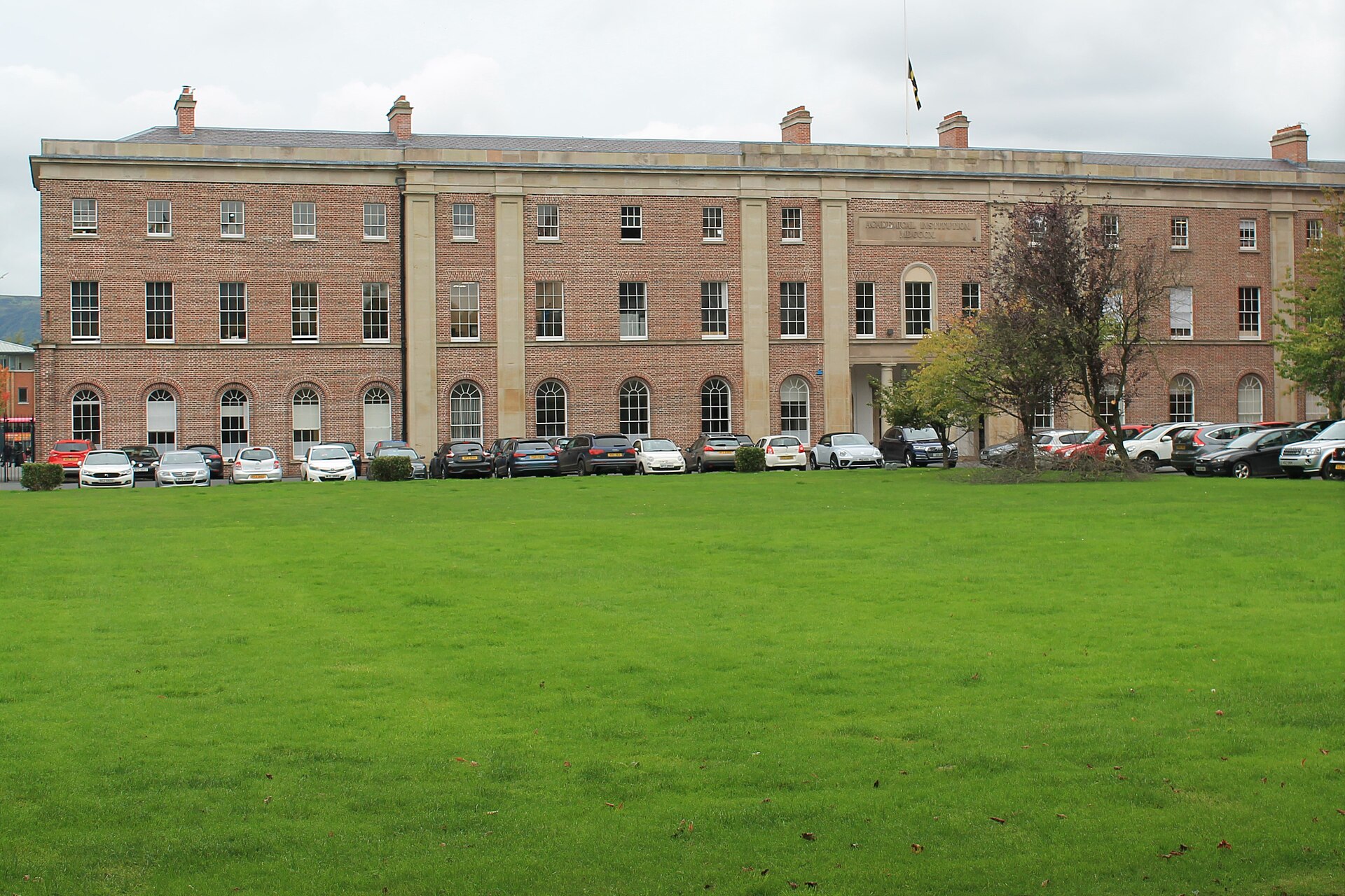 The Royal Belfast Academical Institution in Belfast, evacuated during the school bomb threat hoax