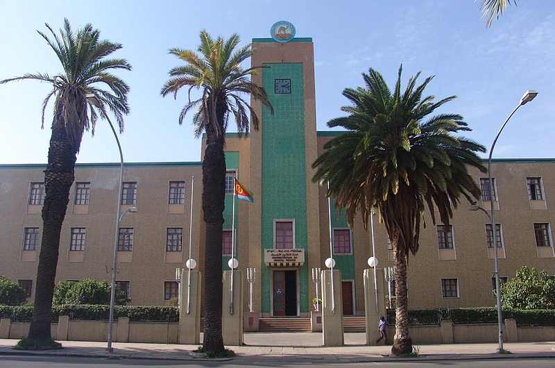 Government building in Asmara as Eritrea denies sending troops into Ethiopia