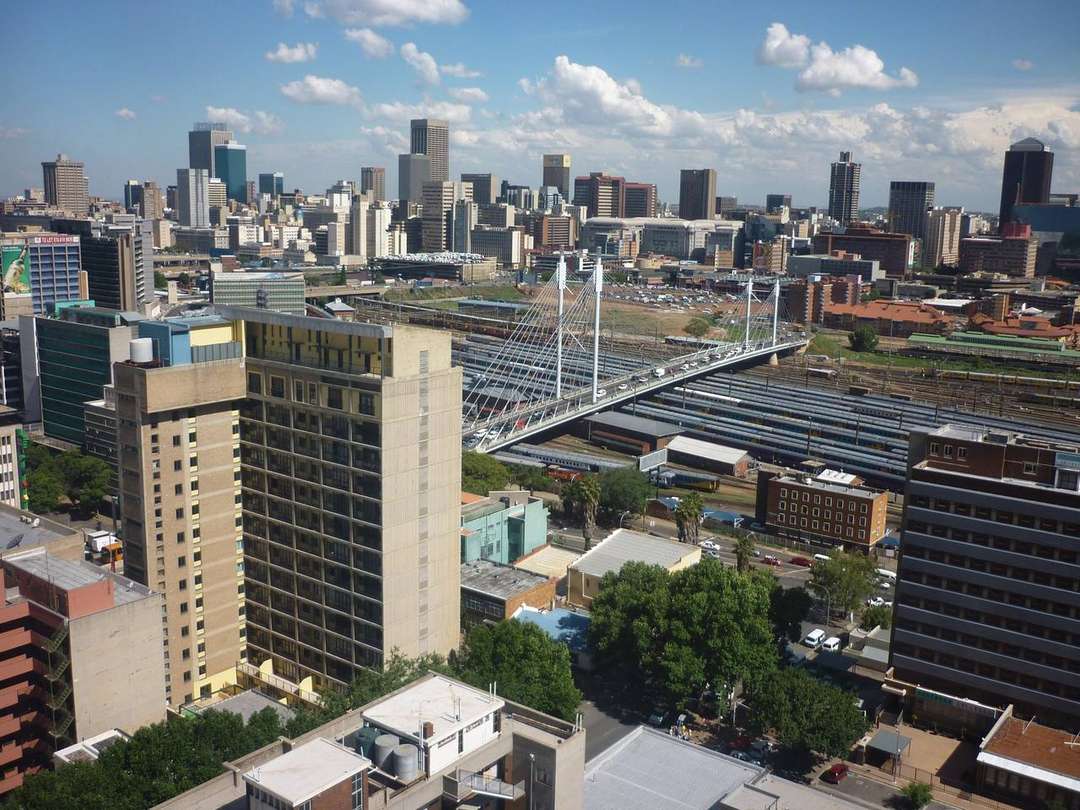 Johannesburg central business district in a 2009 file photograph, shown for geographic context