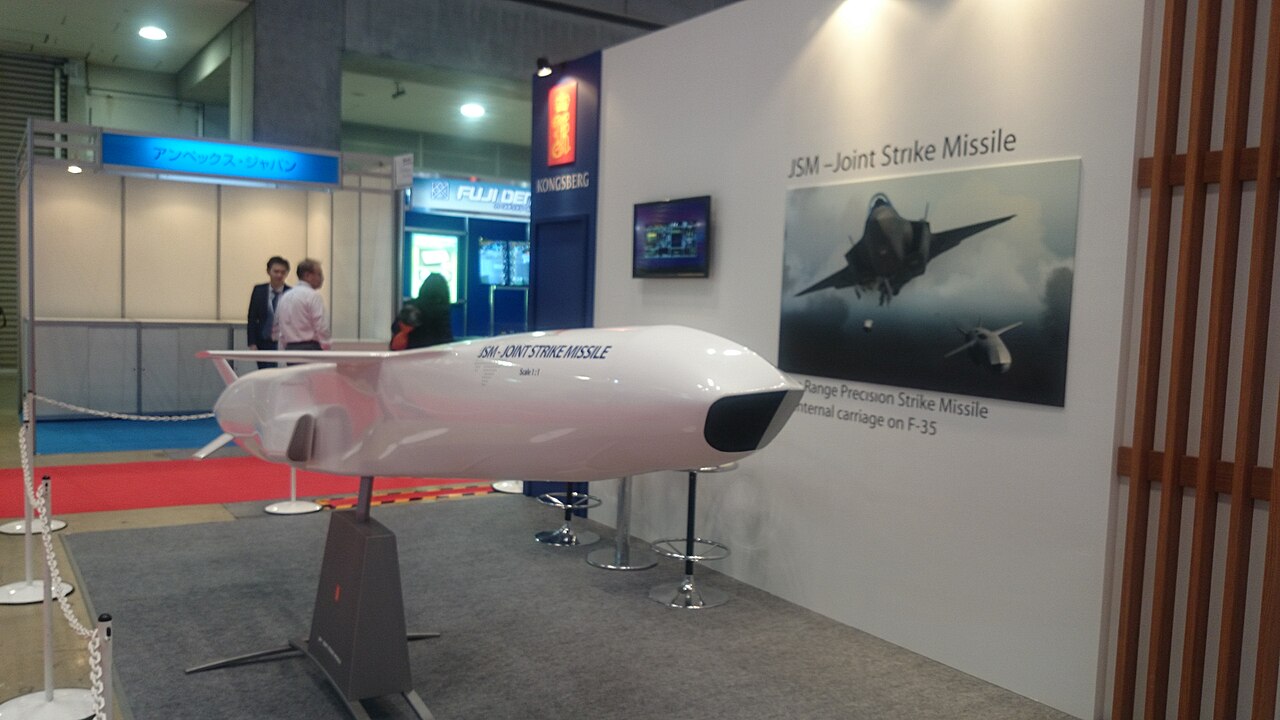 Kongsberg Joint Strike Missile mockup, the Denmark long-range missiles Russia purchase for Danish F-35 jets