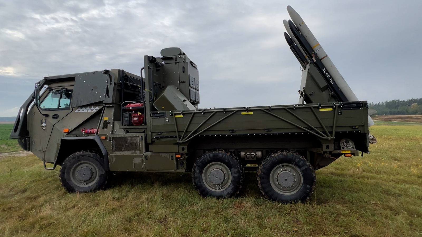 Ukrainian Raven surface-to-air missile launcher — Ukraine war Day 1702 air defence, file photo