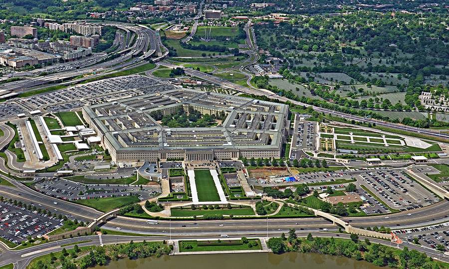 Pentagon exterior in a report on the Federal Post Card Application change for overseas voters