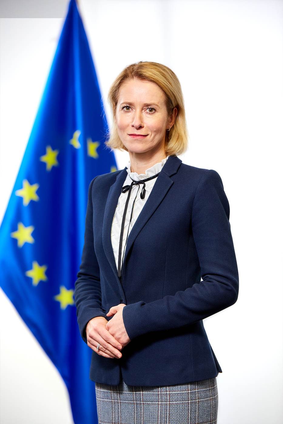 EU foreign policy chief Kaja Kallas in an official portrait for the EU Ukraine military aid deal