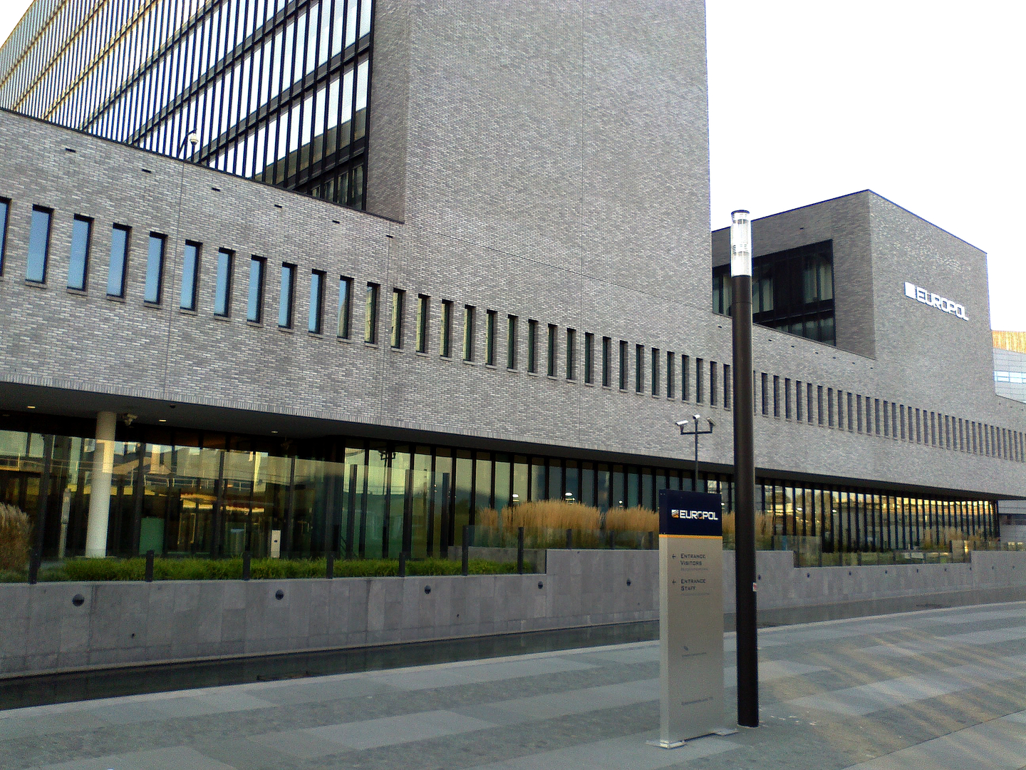 Europol building exterior in The Hague where international ransomware operations like KillSwitch are coordinated