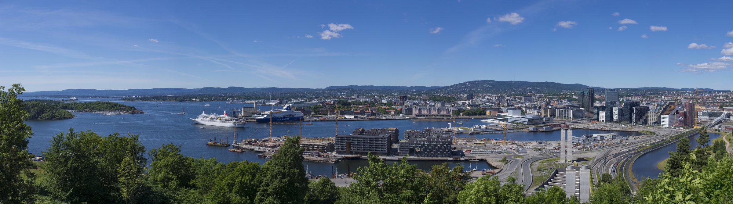 The Oslo waterfront in Norway