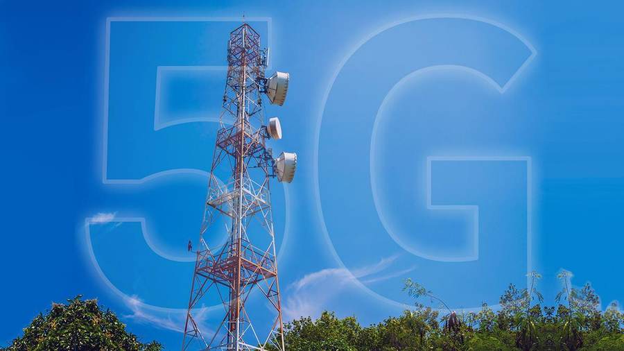 Telecommunications towers against a blue sky in an Ethio Telecom infrastructure file photograph