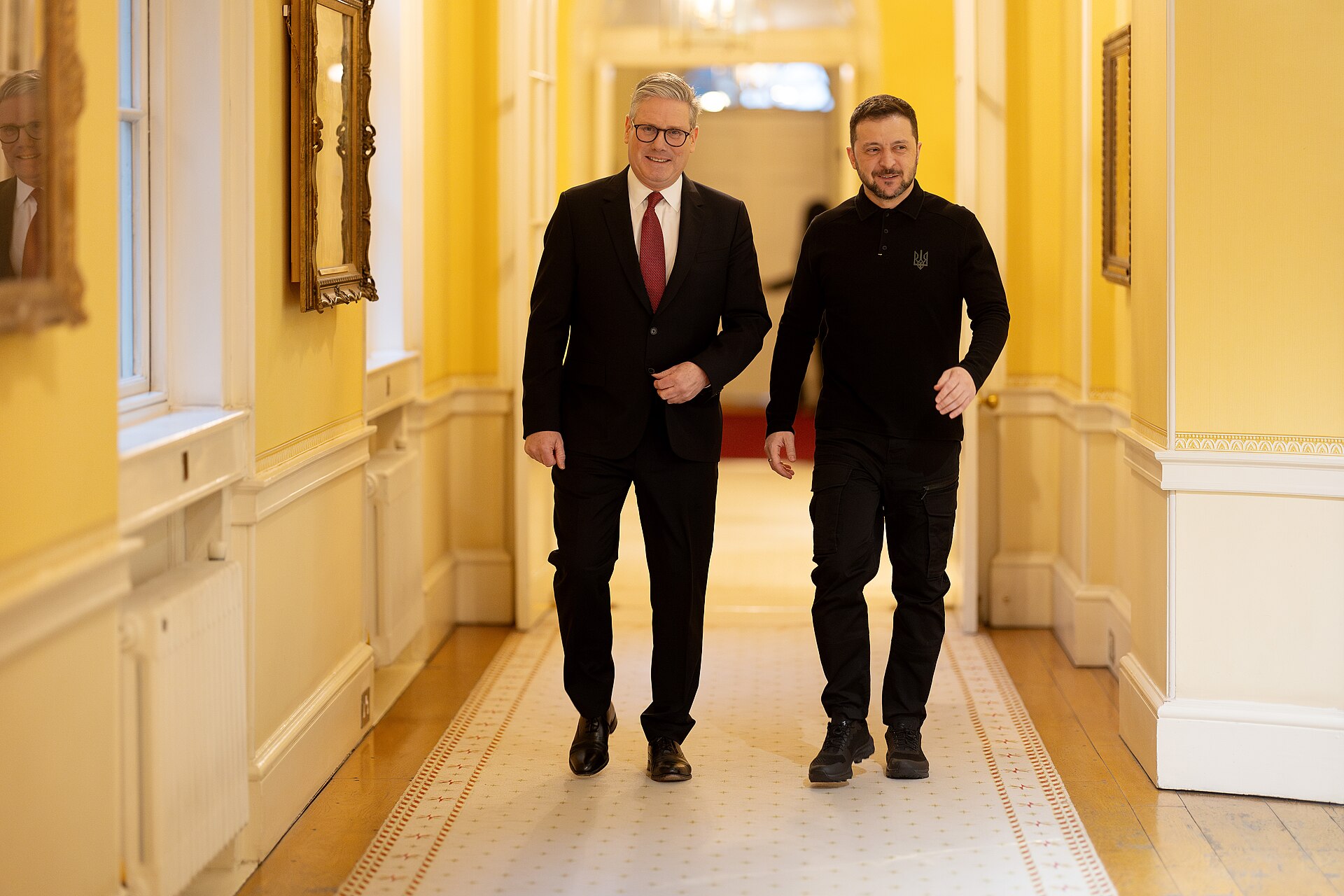 President Volodymyr Zelenskyy at Downing Street in London on an earlier visit — file photo