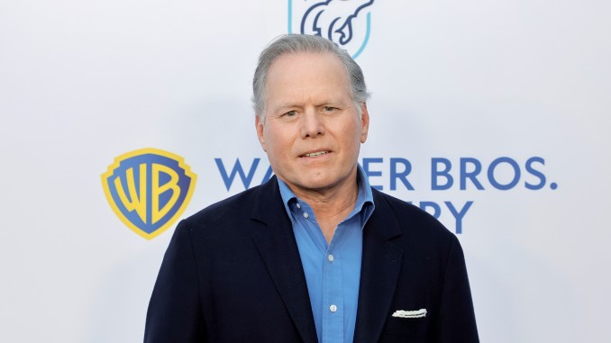 Warner Bros. Discovery chief executive David Zaslav at a company event