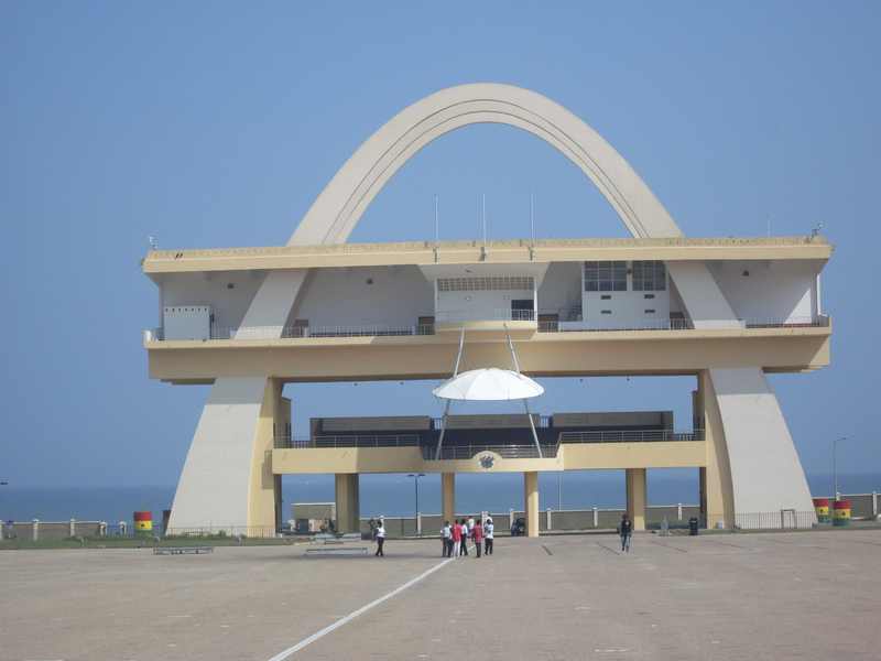 Independence Arch at Black Star Square in Accra, Ghana