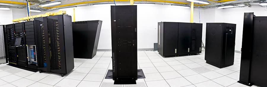 High-performance computing facility illustrating the infrastructure behind increasingly capable frontier models