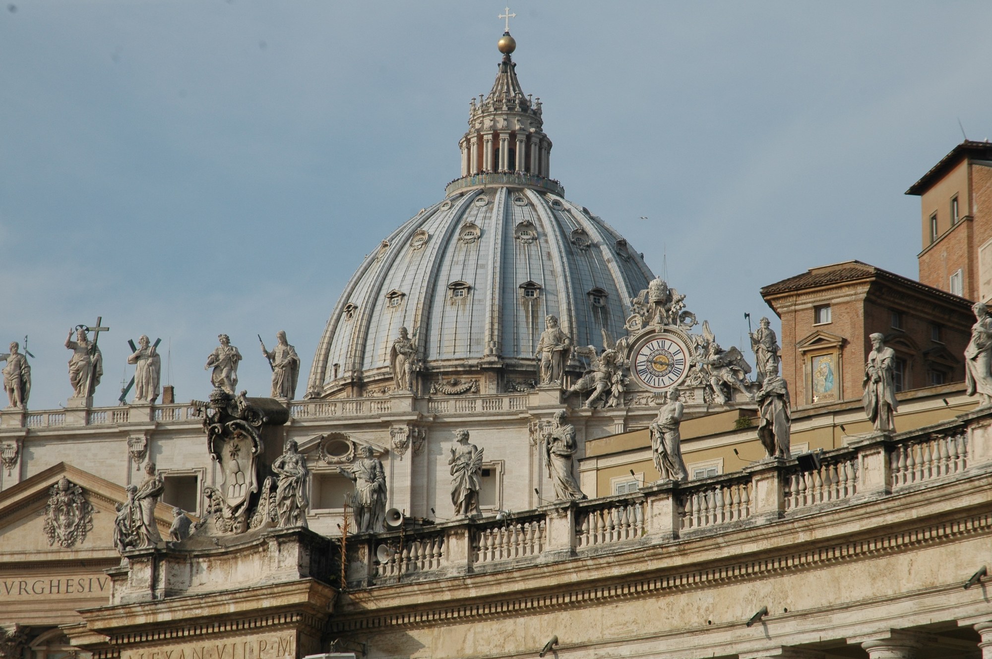 St Peter's Basilica dome over the Vatican — Pope Leo gradually resuming activities after cancer surgery