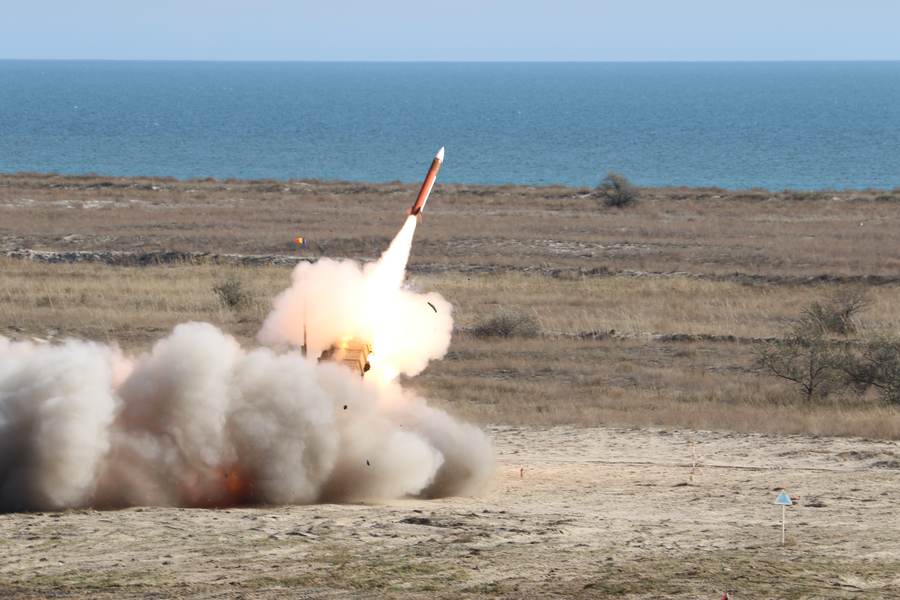 A Patriot missile launches during Romania's 74th Patriot Regiment live-fire exercise, illustrating NATO's push to scale up integrated air and missile defence