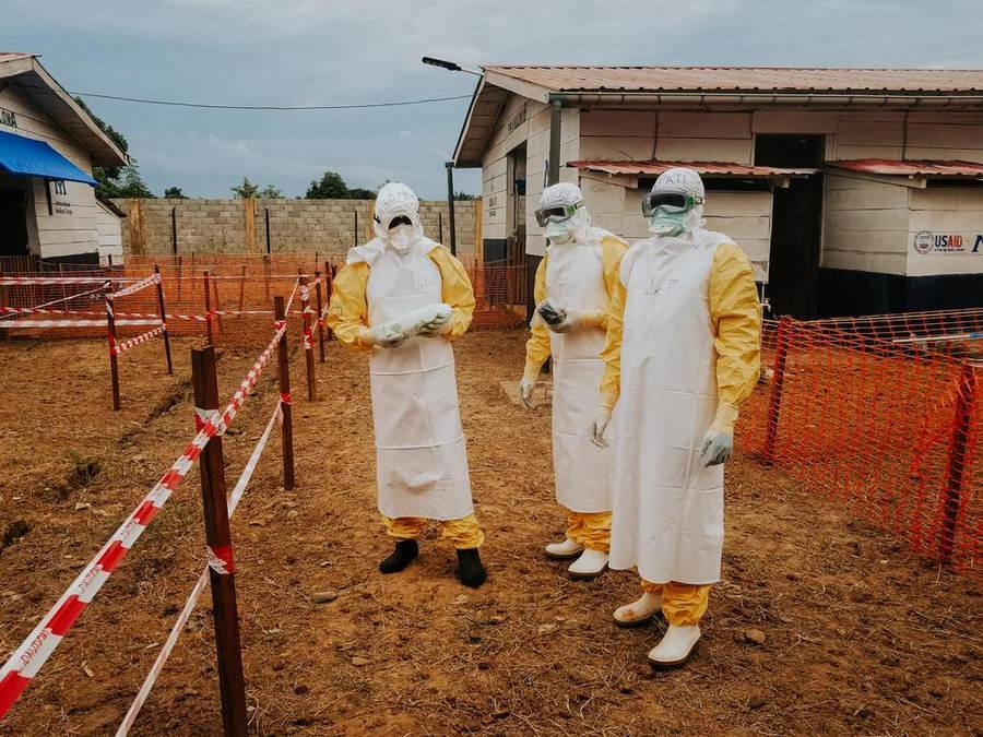 MSF health workers responding to the Ebola outbreak in the Democratic Republic of the Congo