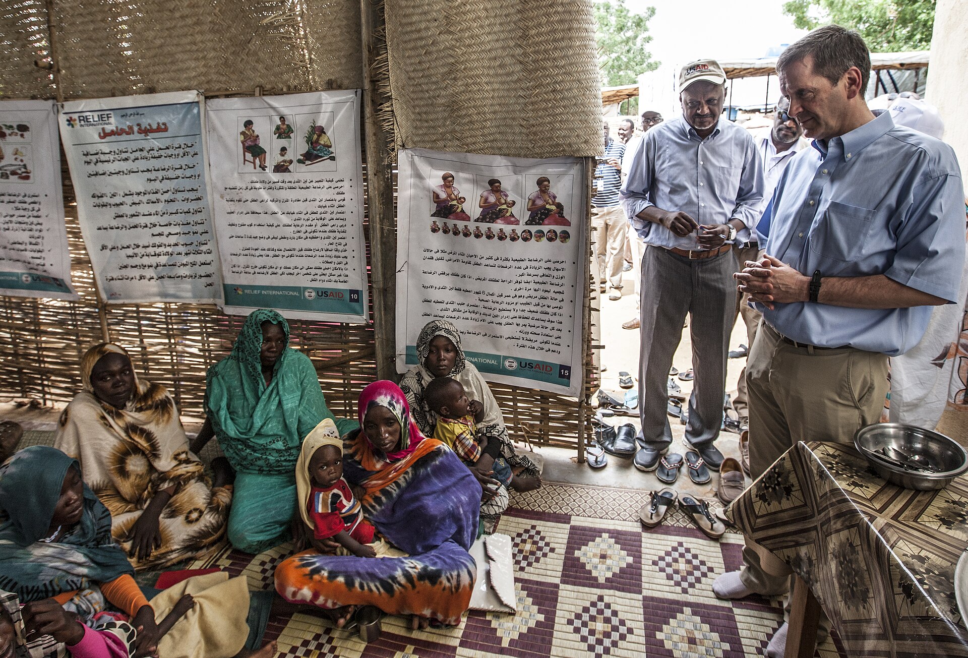A clinic in Darfur, Sudan, in a file photo, as wounded from a Sudan market drone strike were taken to al-Mujlad