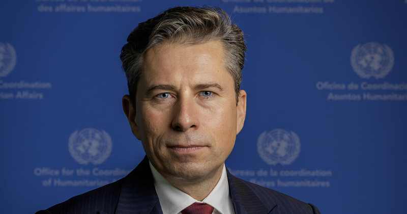 UN humanitarian chief Tom Fletcher, who announced the UN $160 million forgotten crises CERF allocation on October 2, 2026