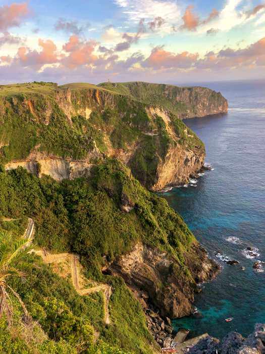 Mauyun Cliff on Itbayat in Batanes, near the waters where the Jia Hai Ke 7 was challenged