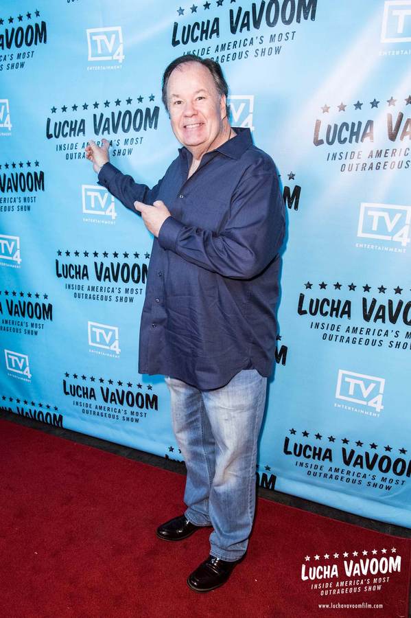 Dennis Haskins at the Lucha VaVOOM premiere in 2018 — the Saved by the Bell actor behind Principal Richard Belding died at 75, his agent confirmed