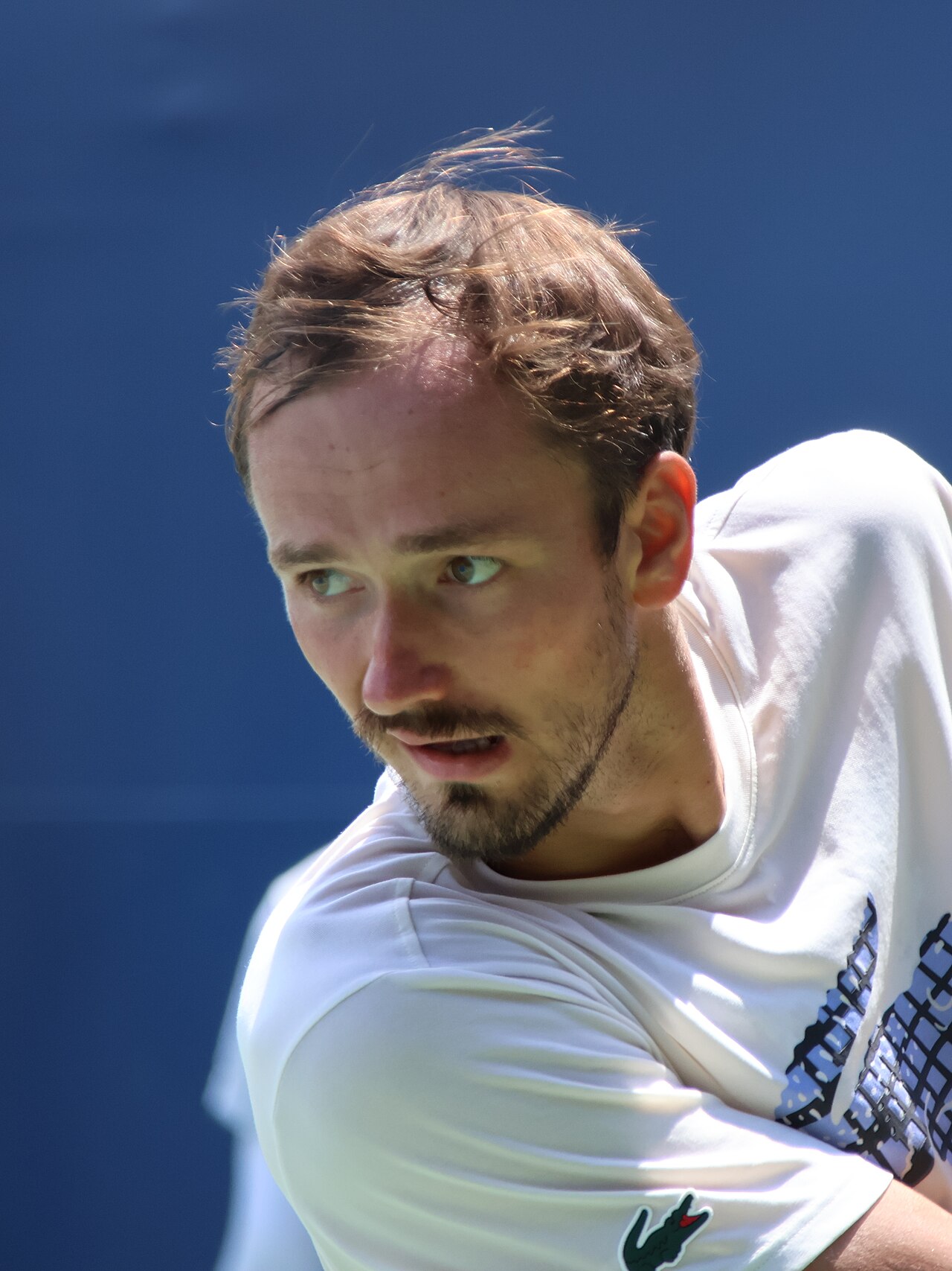Daniil Medvedev, who defended the Almaty Open title against Nikoloz Basilashvili, pictured at the DC Open