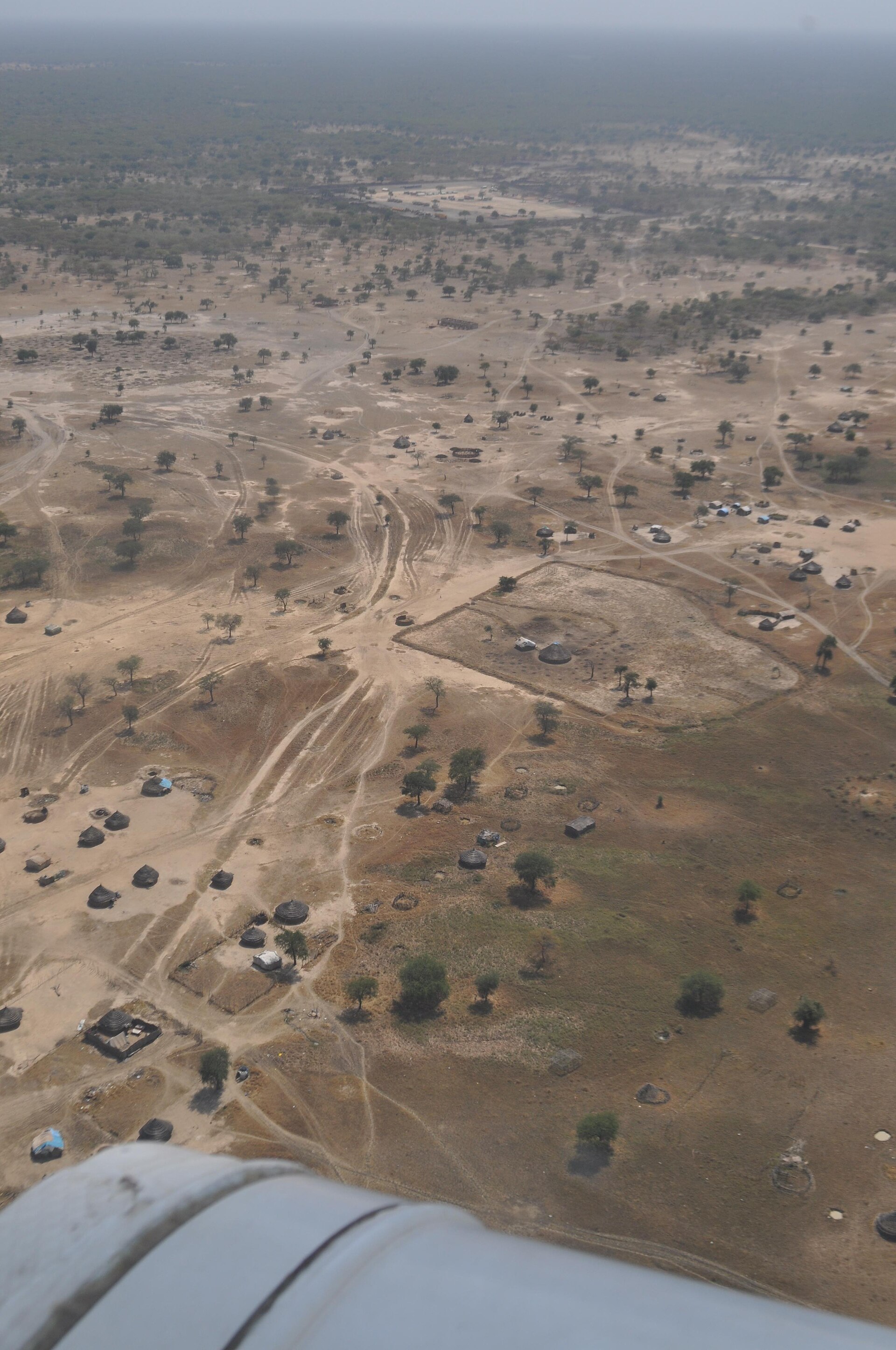 Aerial view of Abyei in a file photo, in the region where an Abyei drone strike hit Amiet Market