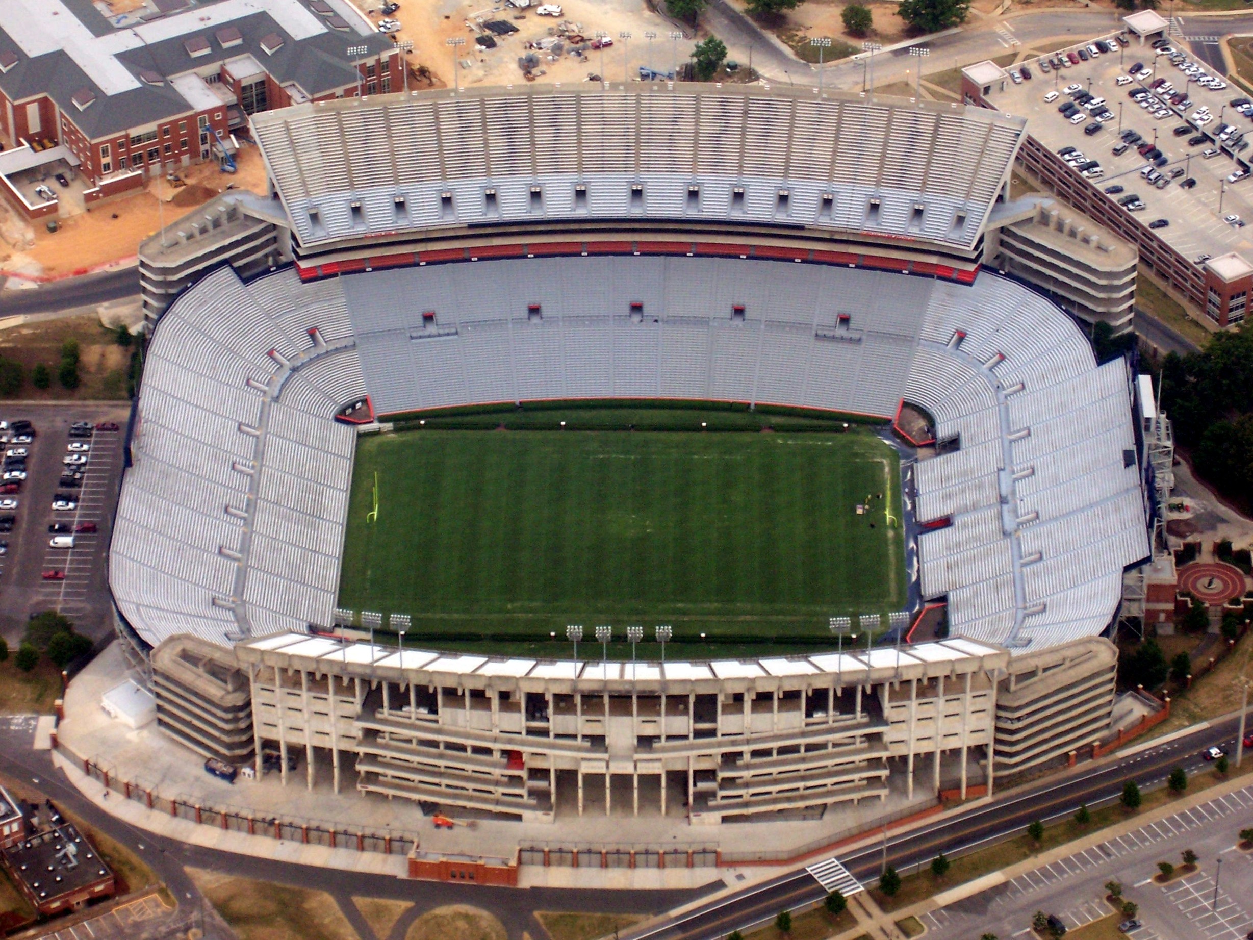 Jordan-Hare Stadium, Auburn's home ground — Auburn upsets No. 1 Georgia lifts the Tigers to 4-2 under Alex Golesh