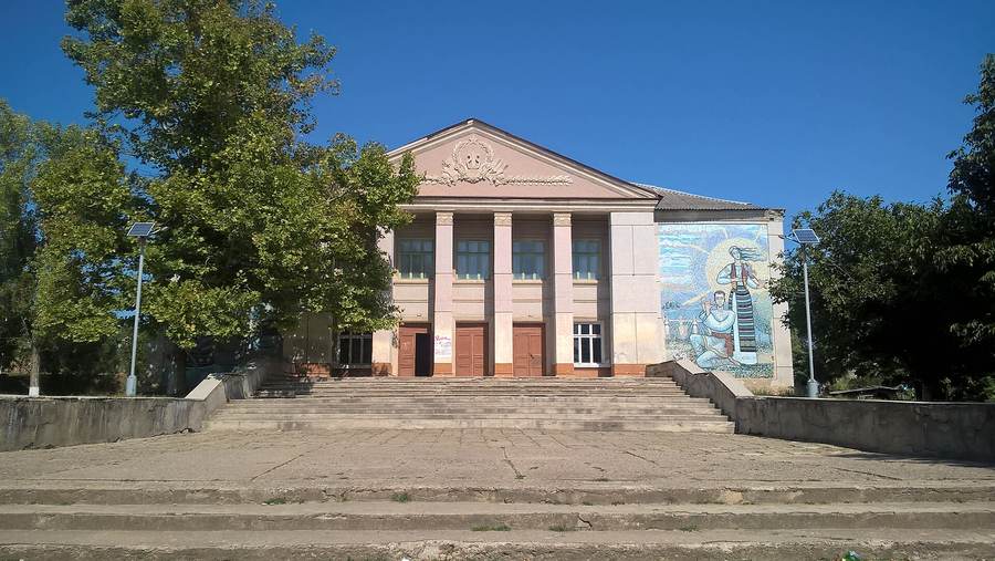 The house of culture in Hîrbovăț, Anenii Noi district, Moldova, near where a Russian drone crashed and exploded on September 30, 2026