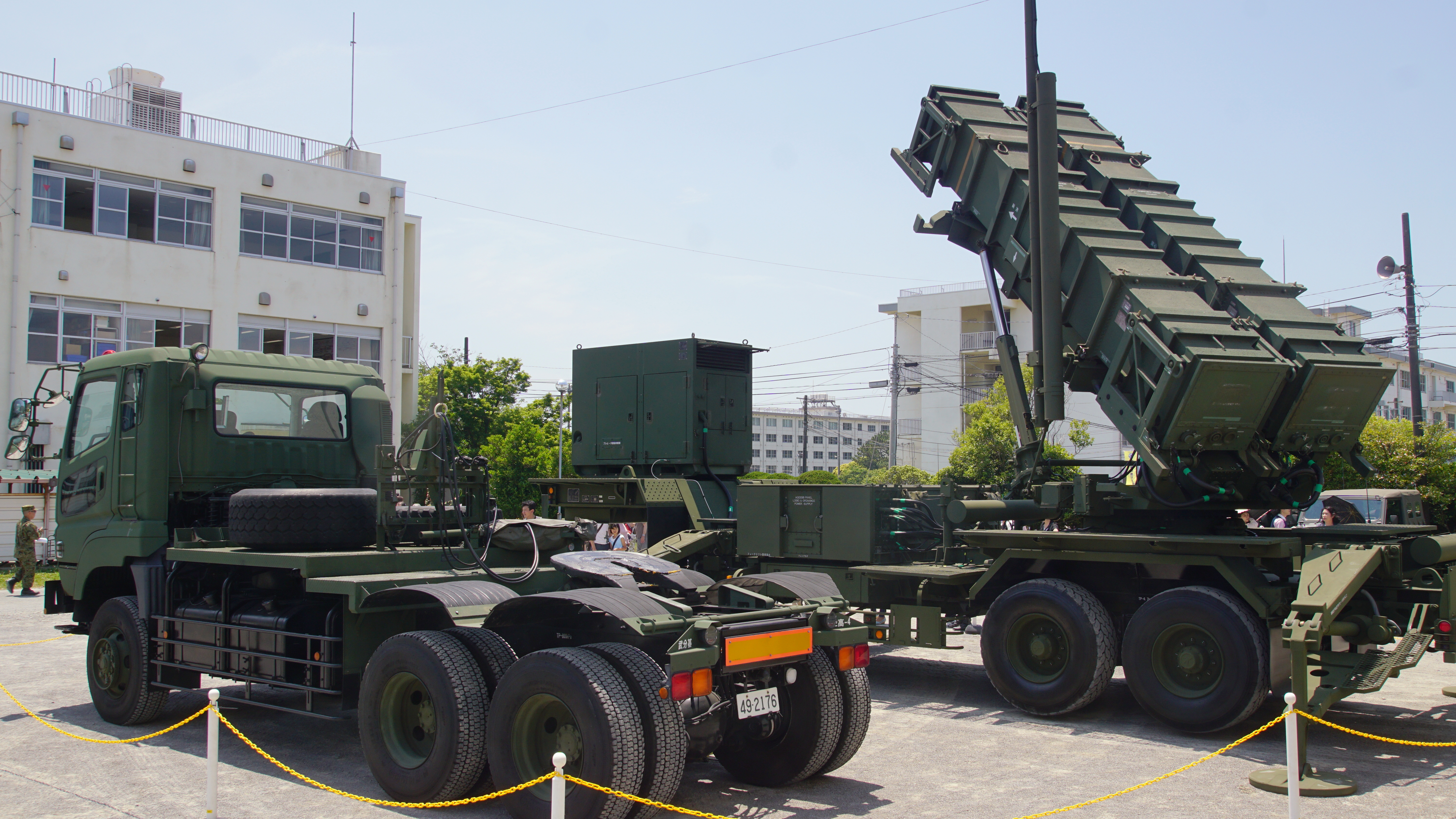 A Japan Air Self-Defense Force MIM-104 Patriot launcher