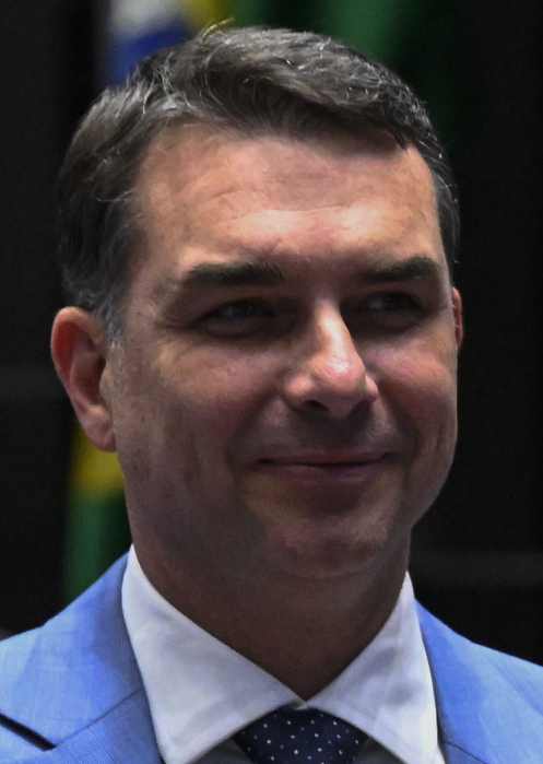 Senator Flávio Bolsonaro, Liberal Party presidential candidate, at the Brazilian Senate in 2026