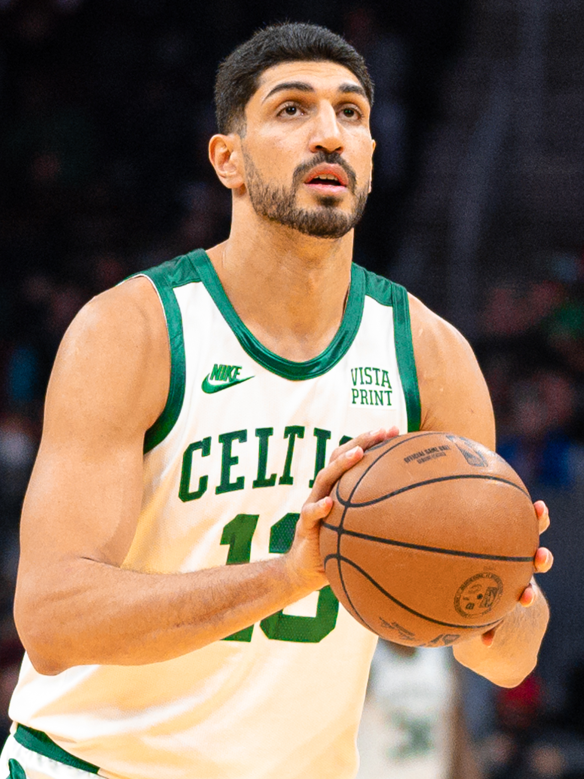 Enes Kanter Freedom ejected from WNBA Finals Game 3, pictured with the Boston Celtics in 2021