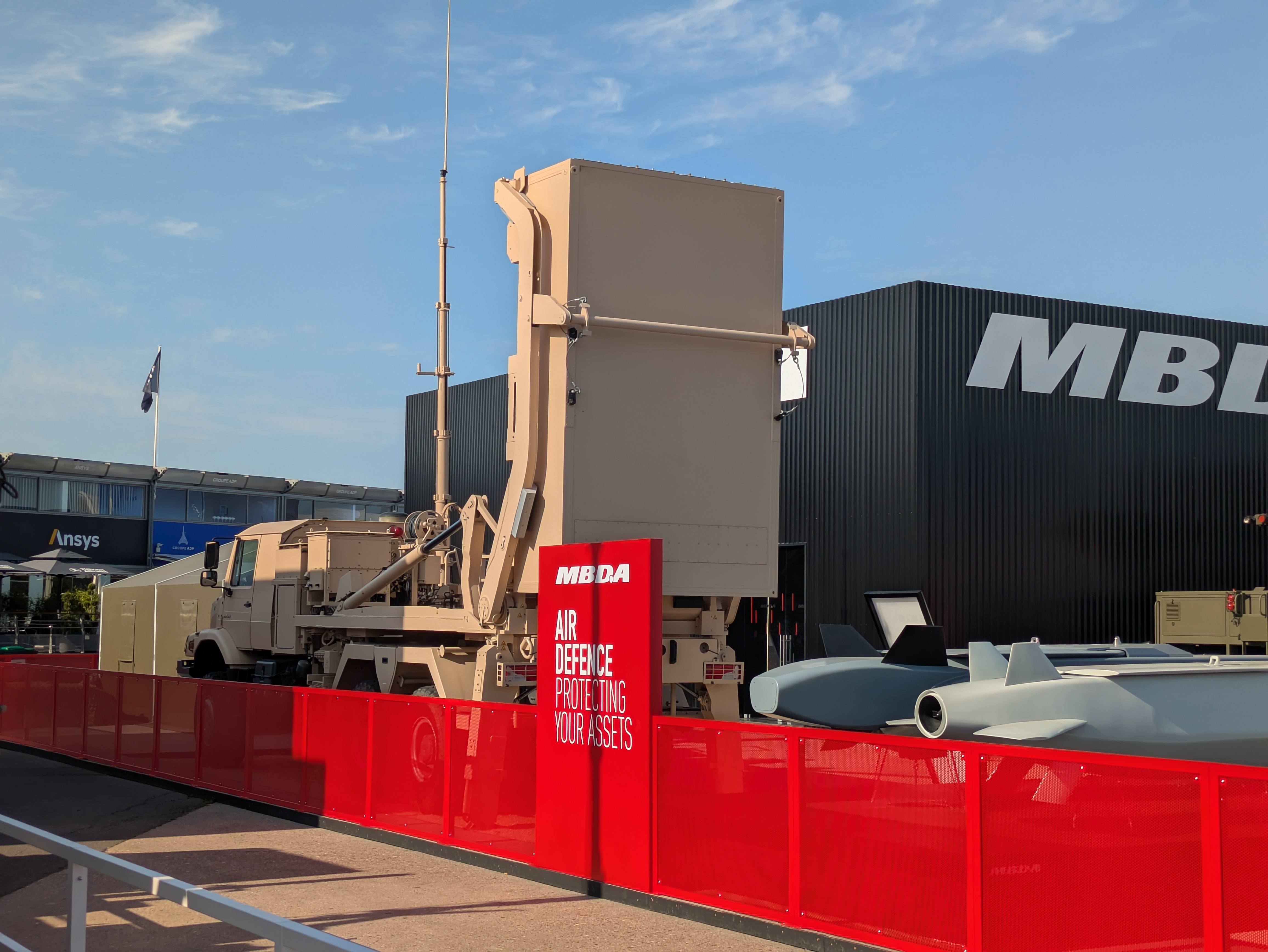 An MBDA VL MICA air-defence launcher on display at the Paris Air Show — the system Bulgaria approved buying for its naval patrol vessels