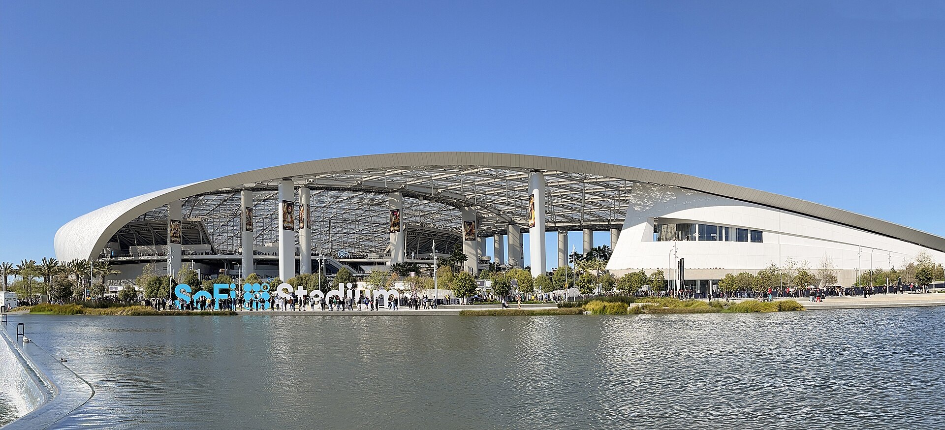 SoFi Stadium in Inglewood, California, photographed in 2023, which will host Super Bowl LXI and the Jay-Z halftime show on February 14, 2027