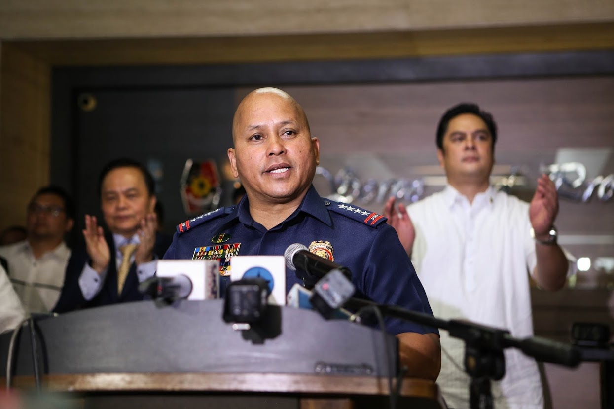 Bato dela Rosa as Philippine National Police chief in 2016, at the start of the Duterte administration drug war