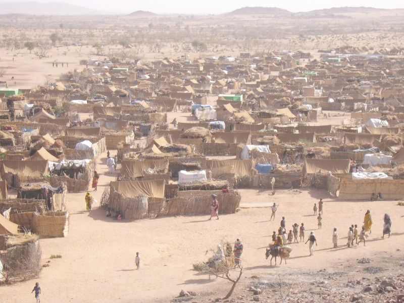 Darfur refugee camp in Chad illustrating the regional reach of the Sudan war humanitarian crisis