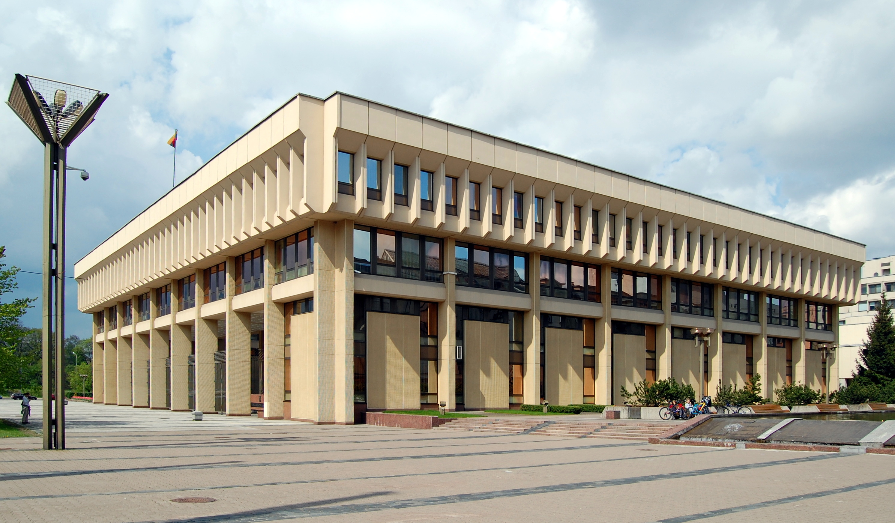 Seimas palace in Vilnius after Lithuania's nuclear weapons ban vote