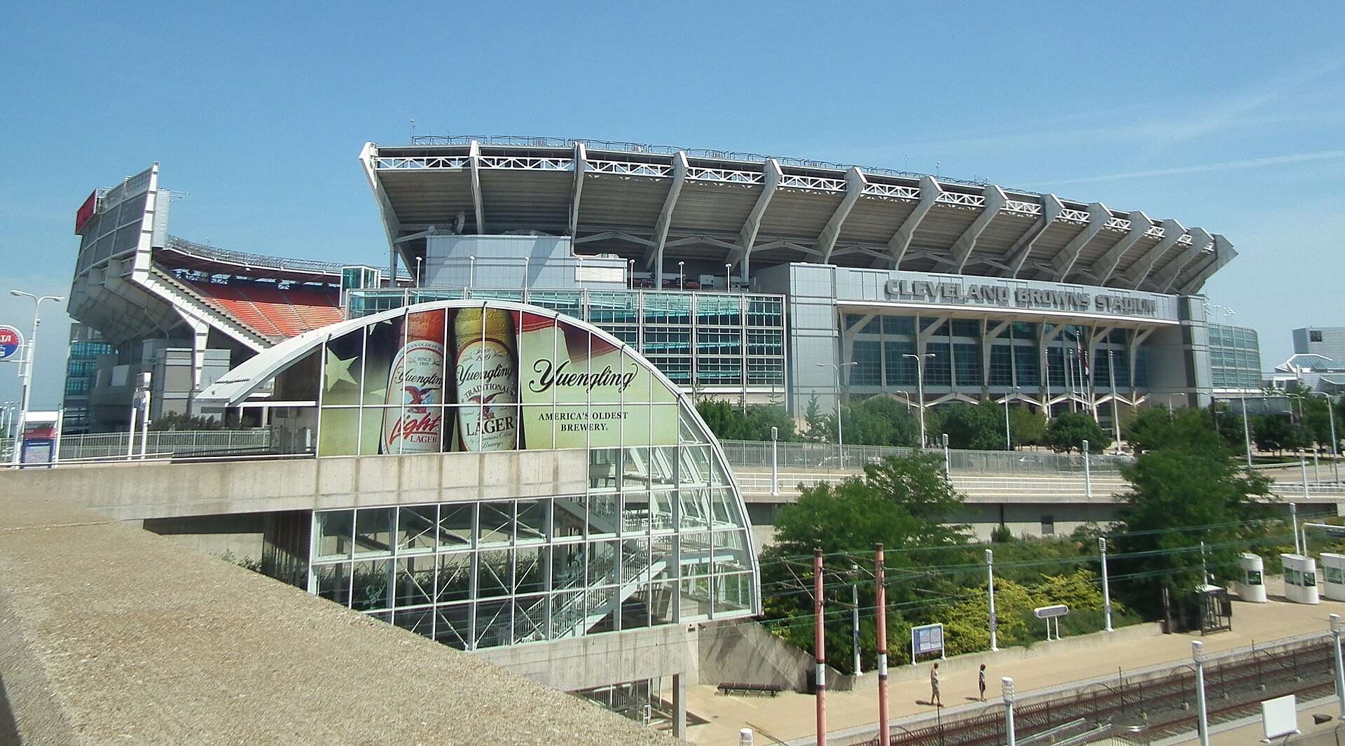 Huntington Bank Field in Cleveland, home of the Browns — Browns vs Ravens score 13-10