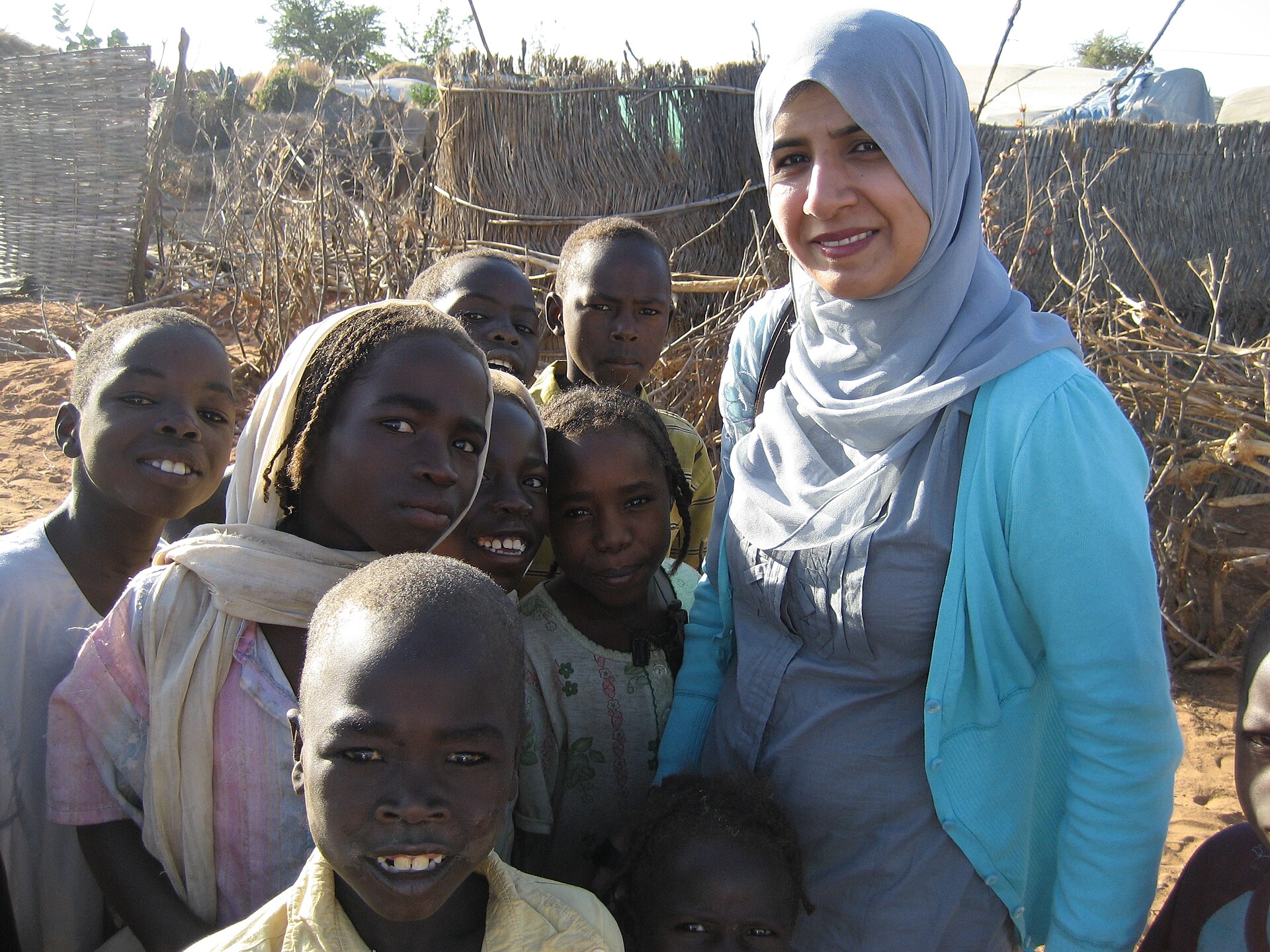 Children in Darfur, Sudan, in a file photo, amid a Sudan market drone strike and rising drone deaths
