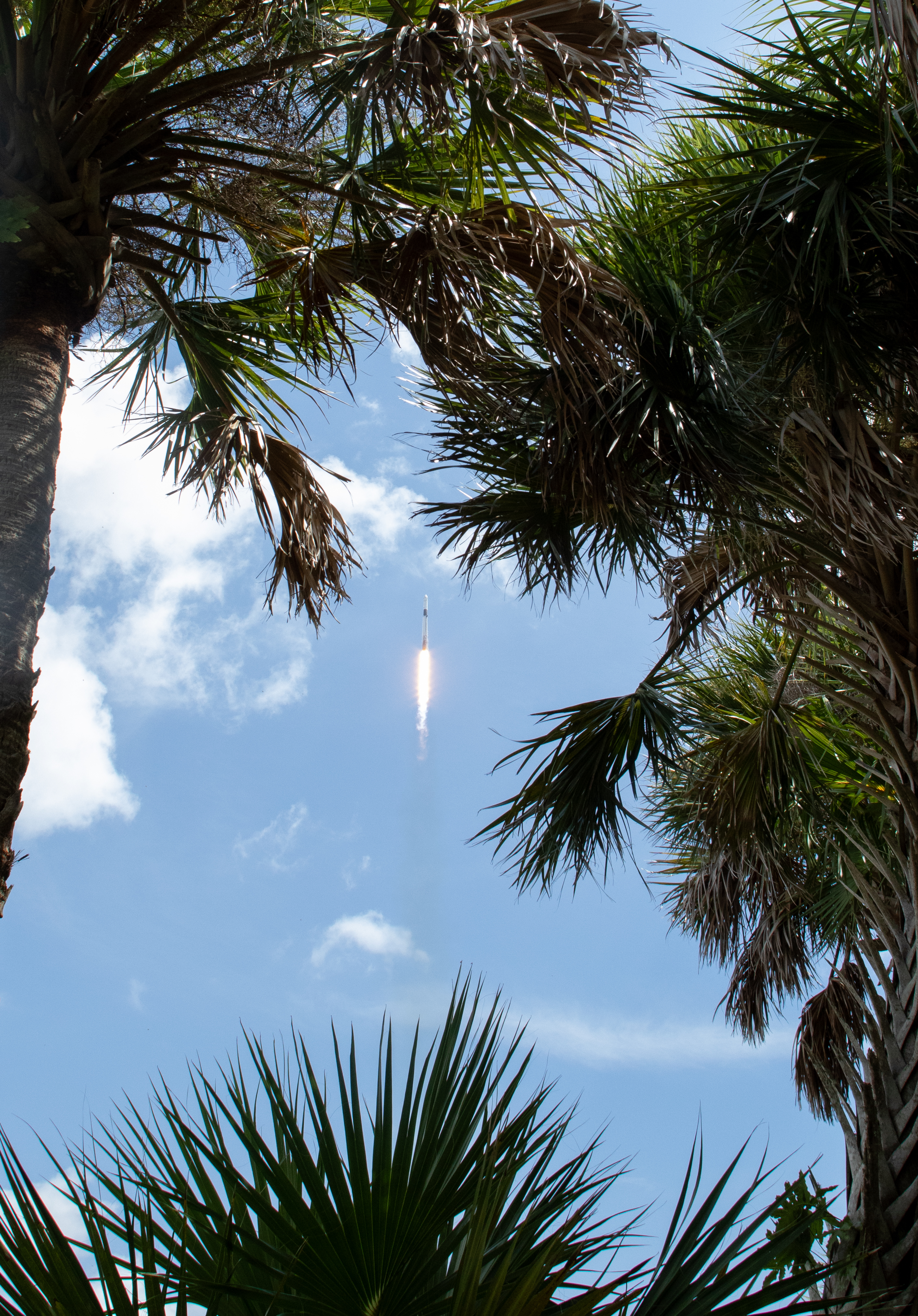 Tesla SpaceX merger talks &mdash; a SpaceX Falcon 9 rocket on the launch pad at Kennedy Space Center