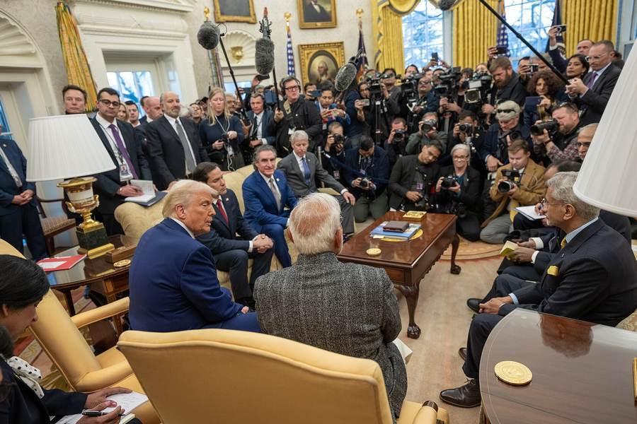 President Donald Trump and Prime Minister Narendra Modi discuss the India US trade deal 2026 at the White House