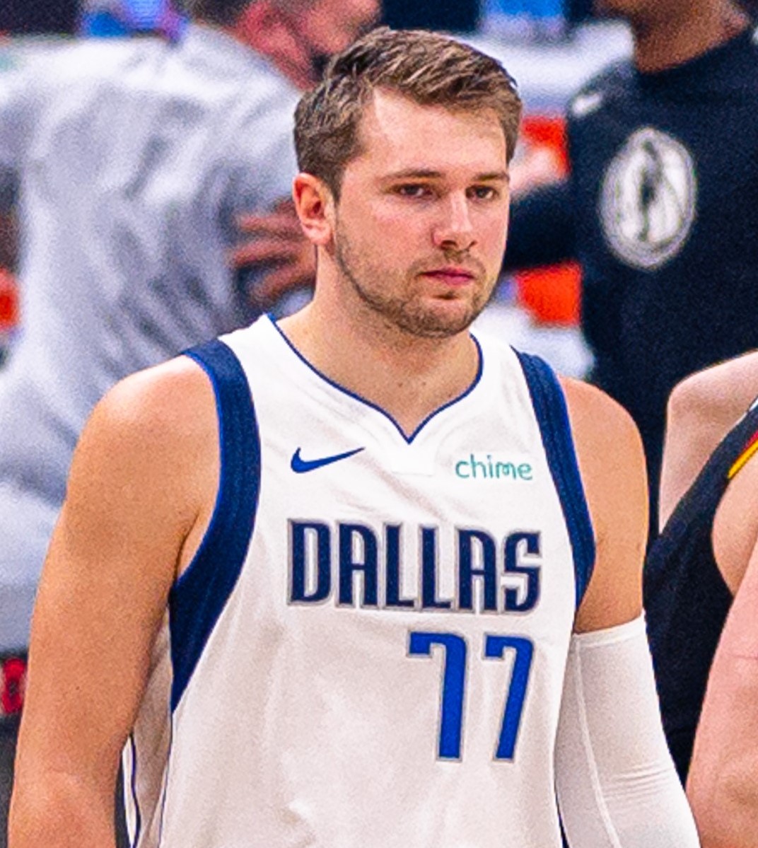 Luka Doncic Lakers season opener 28 points, pictured in 2021