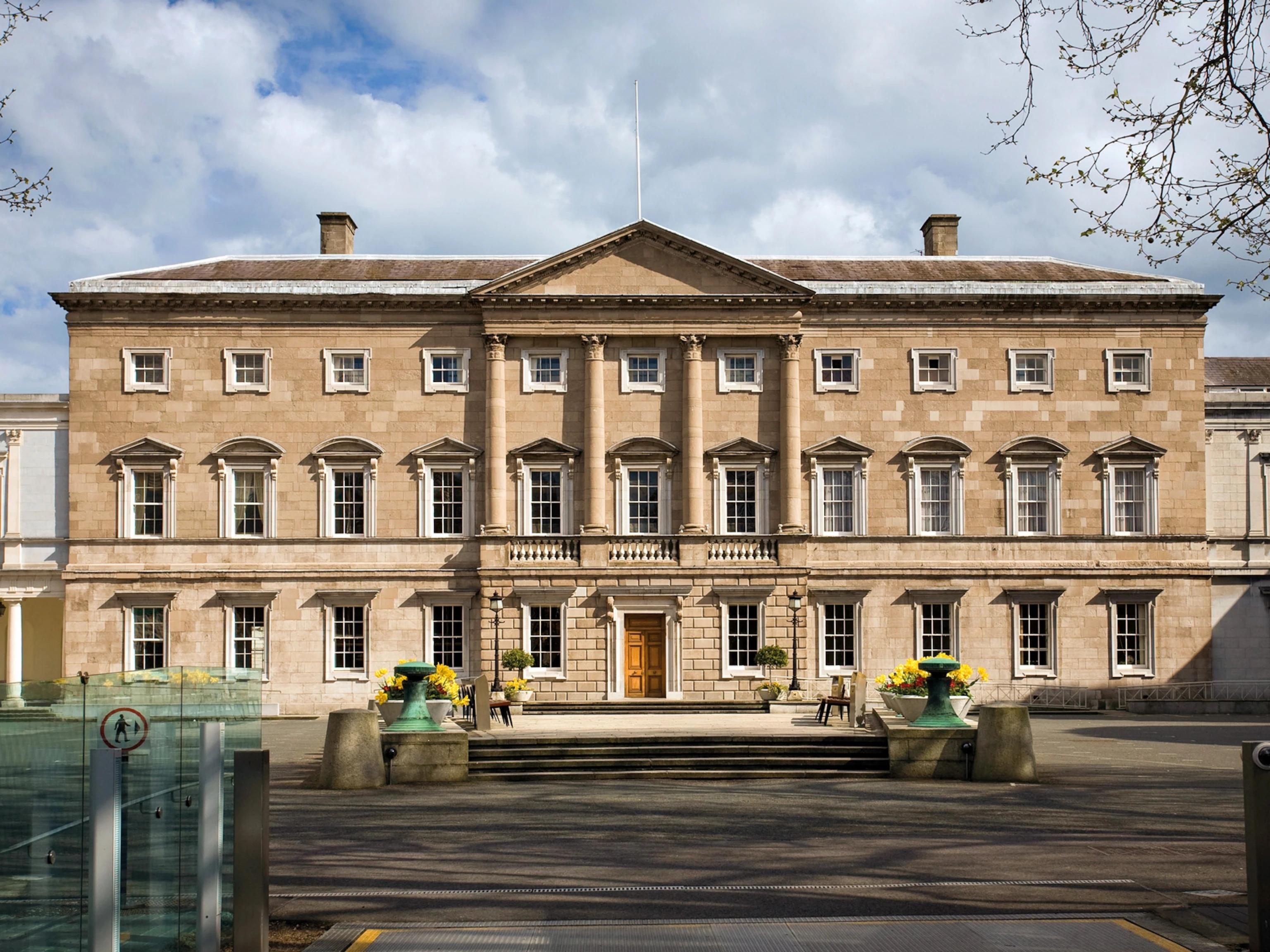 Leinster House in Dublin as the Irish Government faces a teachers pay dispute and wider public-sector action