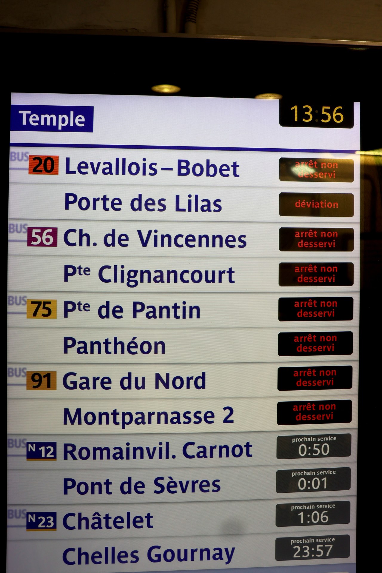 Protest signage at République metro station in Paris during the France protests today, October 17 2026