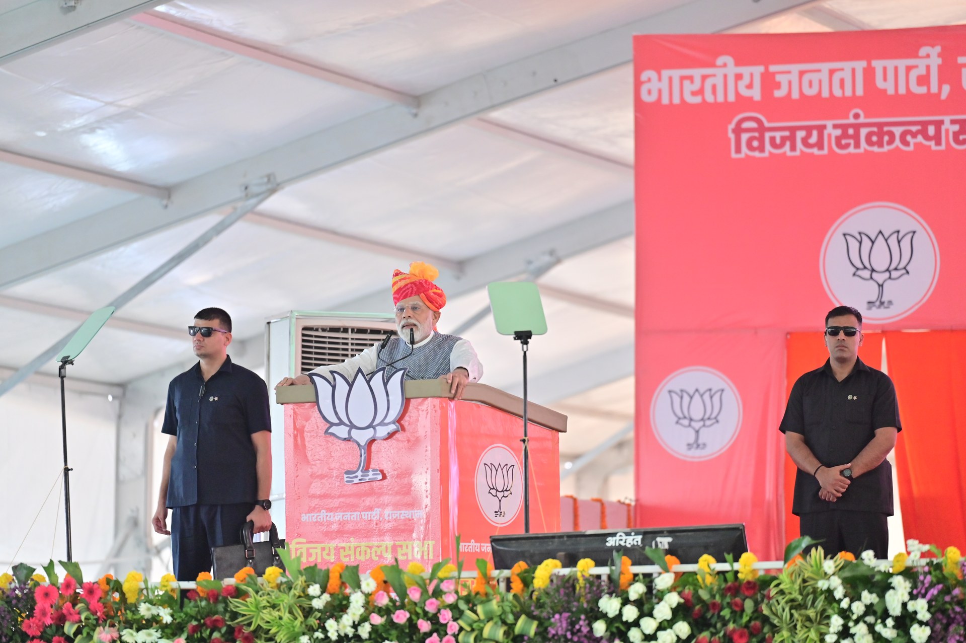Prime Minister Narendra Modi addressing a BJP election rally in Rajasthan in 2023 — file photo for the Adani Modi documentary takedown case
