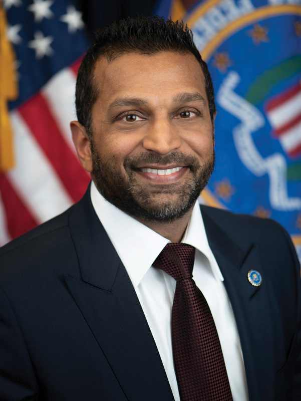 Official FBI portrait of Director Kash Patel, who announced the Mall of America attack plot arrest
