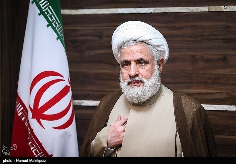 Hezbollah chief Naim Qassem in portrait; in the Hezbollah Nasrallah anniversary speech of September 27, 2026 he declared Israel had failed to &lsquo;break the resistance&rsquo;