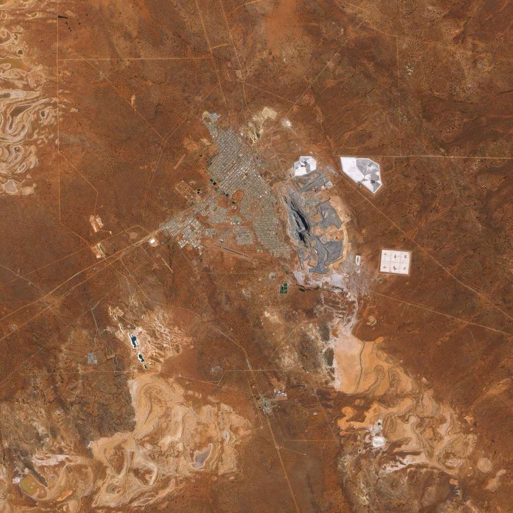 Satellite view of the Super Pit mine in Kalgoorlie, Western Australia, the center of Northern Star's Kalgoorlie production hub