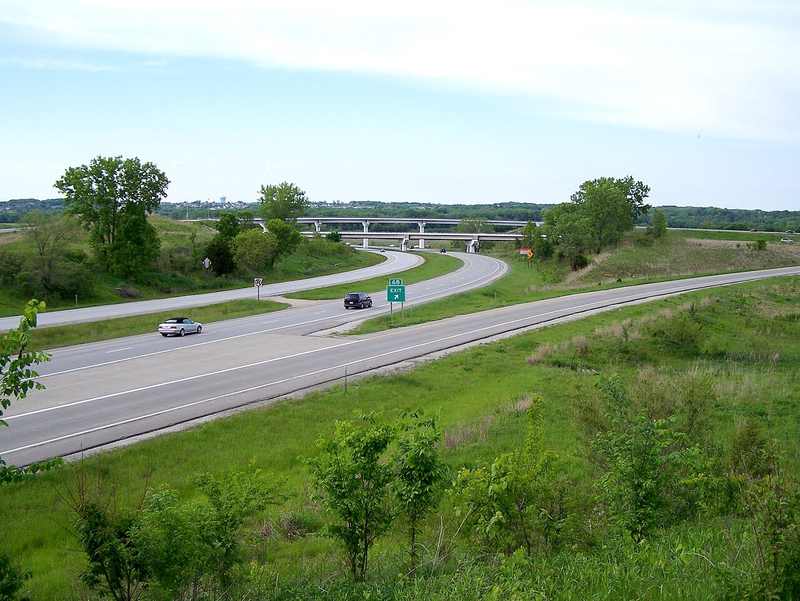 Interstate 35 in Iowa, the corridor where the October 2026 shooting unfolded.