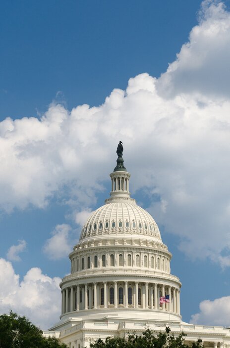The dome of the United States Capitol — Congress passed the Graham Act sanctions law by overwhelming margins