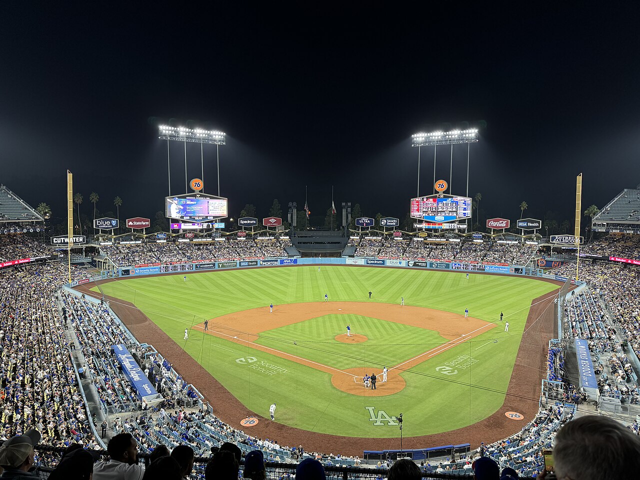 Dodger Stadium during a game in September 2024