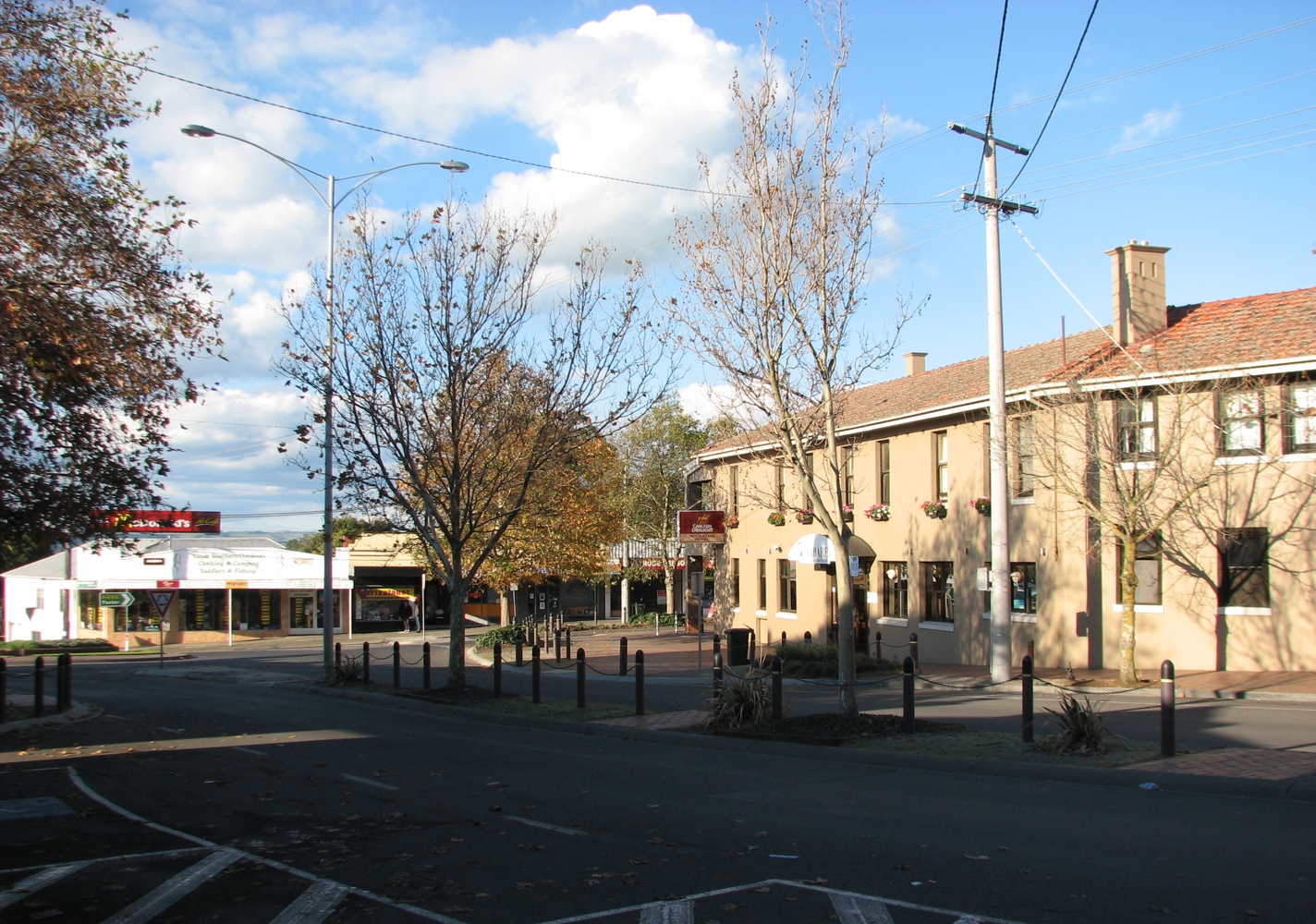 McCartin Street in Leongatha, Victoria, the town where Erin Patterson served the poisoned beef Wellington lunch
